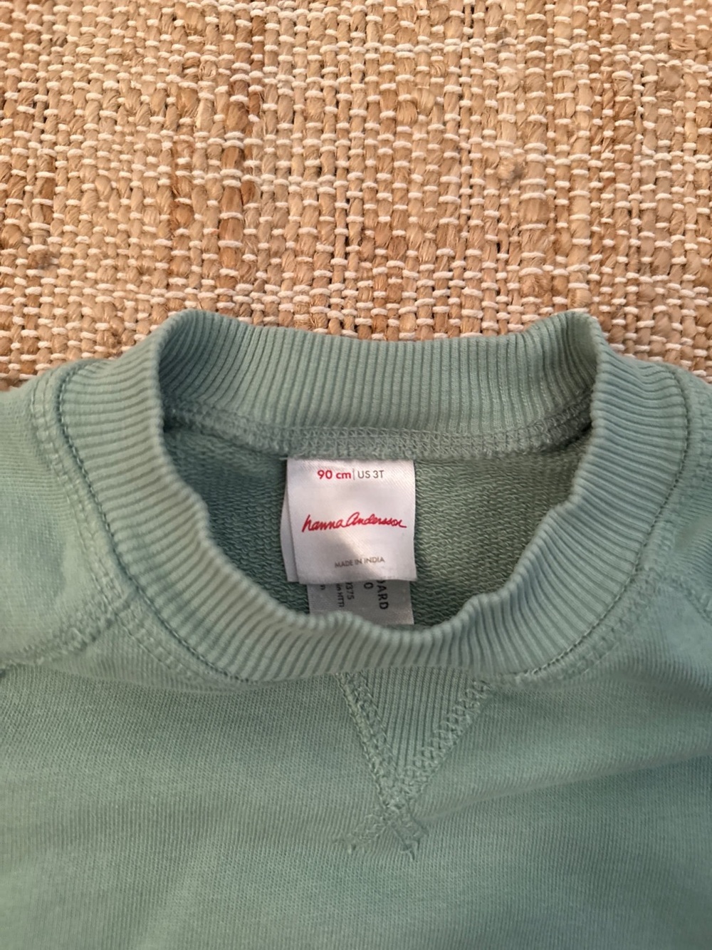 Hanna Andersson French Terry Sweatshirt in Jade, 3T - Picture 4 of 6